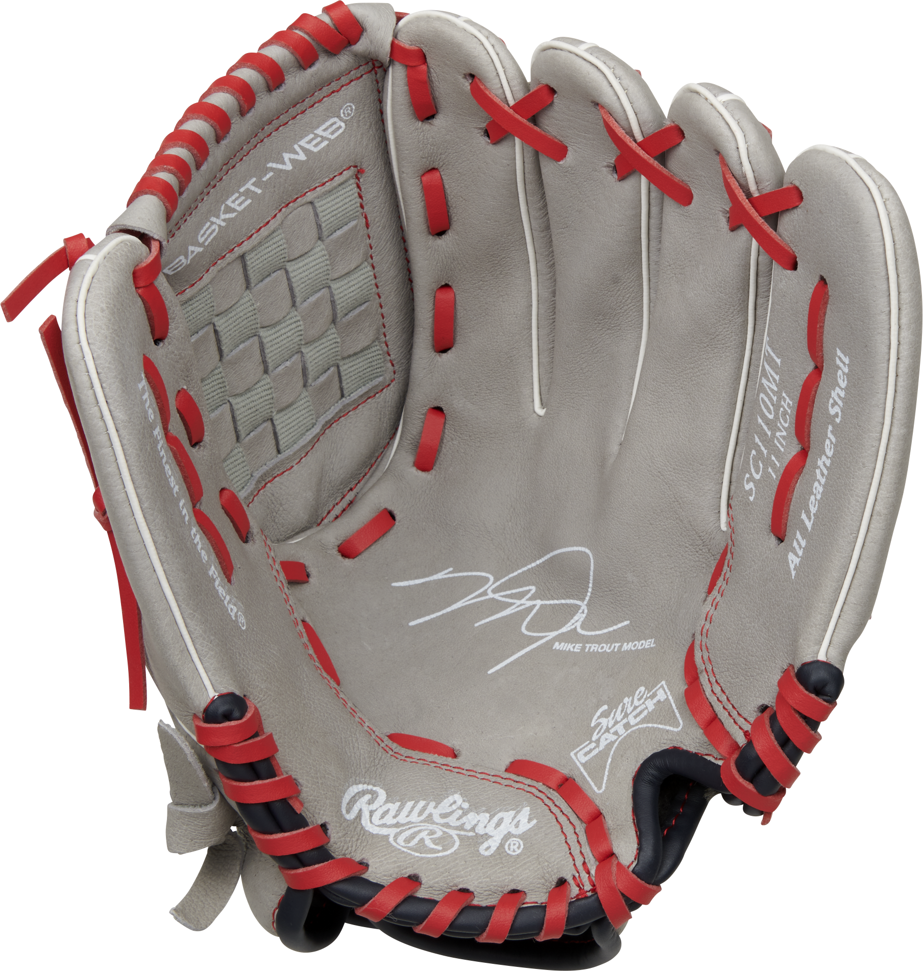 Rawlings Sure Catch Mike Trout Signature 11 Youth Baseball Mitt - SC110MT  - Bagger Sports