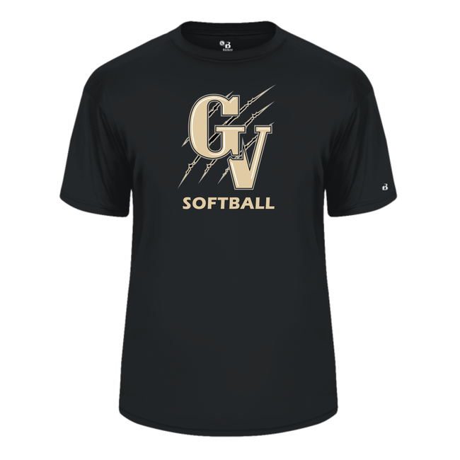 GV Softball Dry Fit - 4120 Adult Black