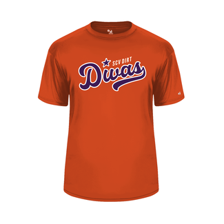 Badger SCV Dirt Divas  Youth Tee Dry Fit - 2120 Orange