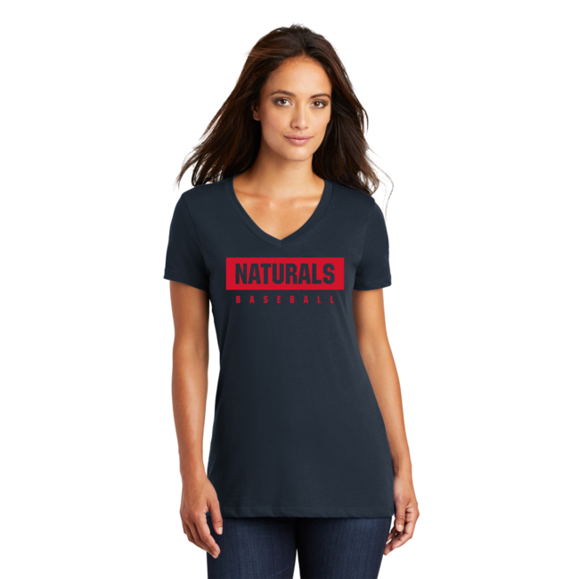 Naturals Baseball ® Women’s Perfect Weight ® V-Neck Tee -DM1170L
