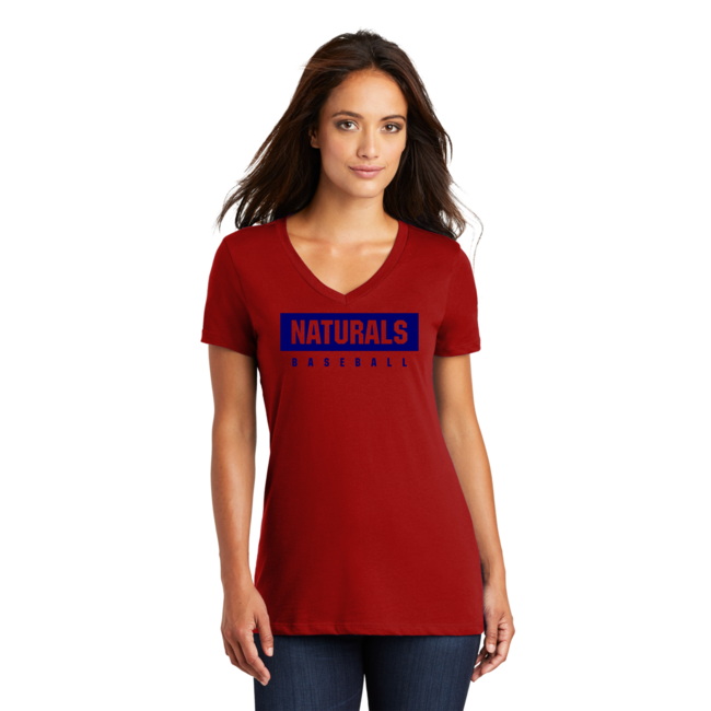 Naturals Baseball ® Women’s Perfect Weight ® V-Neck Tee -DM1170L
