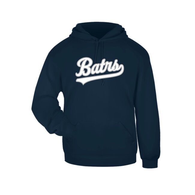 BATRS Baseball Screen Printed Cotton Hoodie