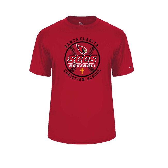 SCCS Baseball  Badger Sport Dry Fit - 4120 Red