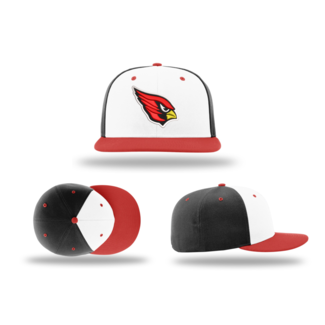 Richardson Cap SCCS Baseball PTS65C Fitted Cap - Black/White/Red