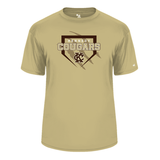 Badger Kennedy Baseball Short Sleeve Performance Shirt - Vegas Gold