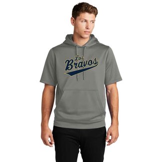 Sport Tek Braves Baseball Los Bravos Fleece Short Sleeve Hoodie