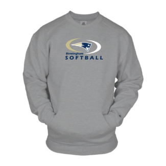 Badger Birmingham Softball Pocket Crew Sweatshirt 9.5 oz