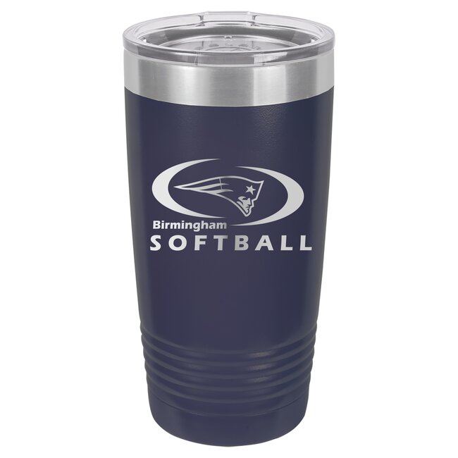 Birmingham Softball Laser Engraved Ringneck Vacuum Insulated Tumbler w/Clear Lid