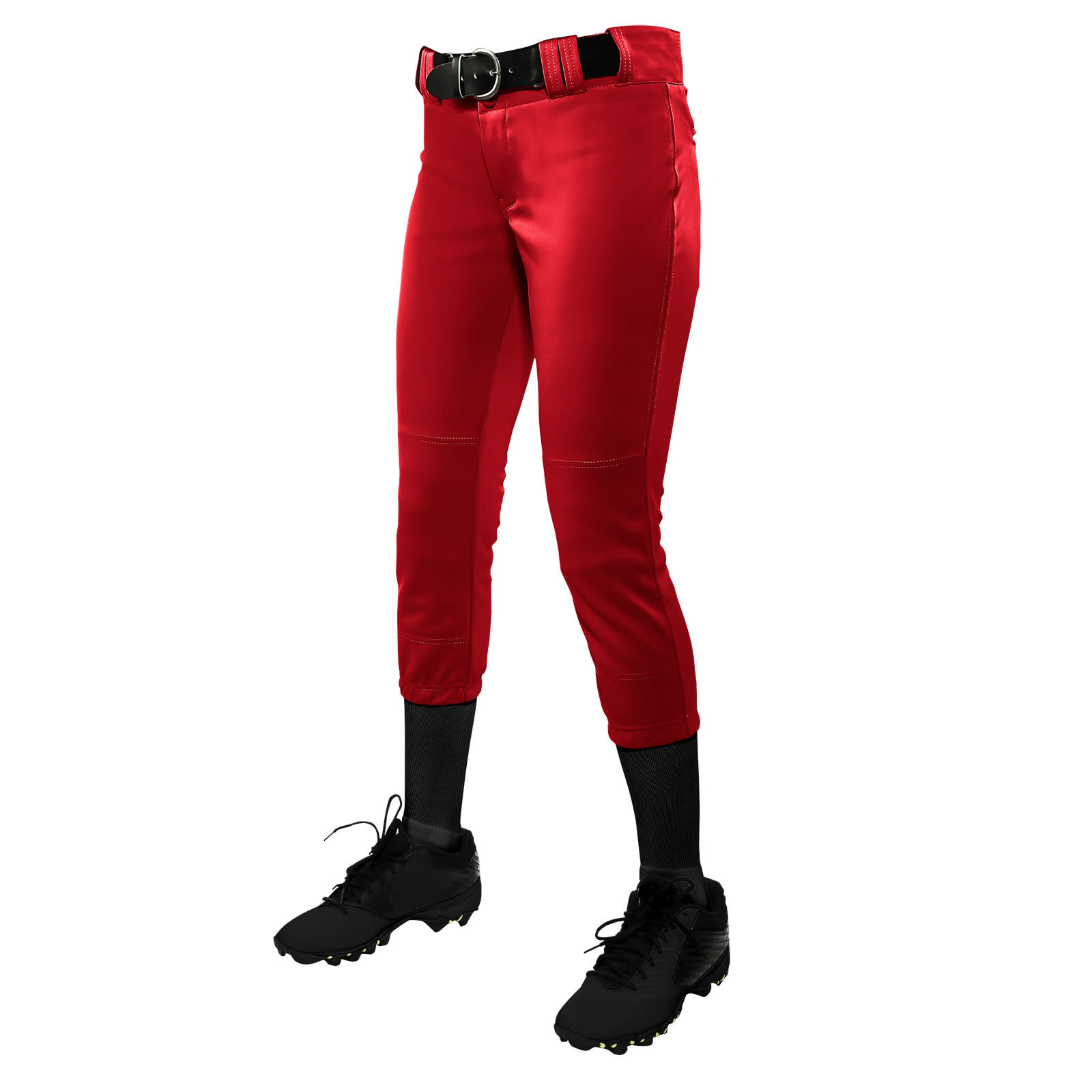 Champro Women's Tournament Solid Knicker Fastpitch Softball Pants Black M