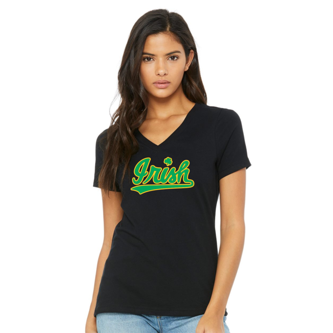 BATRS Irish Baseball  Women's V-Neck T-Shirt