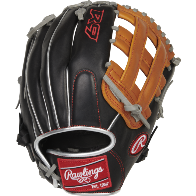 Rawlings R9 ContoUR 12" Outfield Baseball Glove - R9120U-6BT