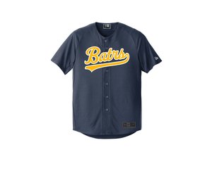 Droids Los Angeles Full-Button Baseball Jersey (Blue)