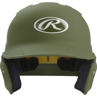 Rawlings Braves Baseball Military Green Mach Helmet