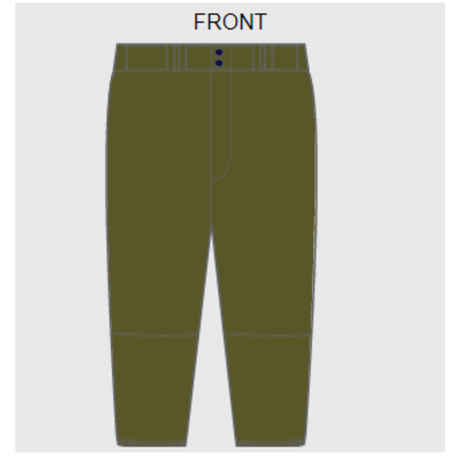 Braves Custom Youth Military Green Knickers