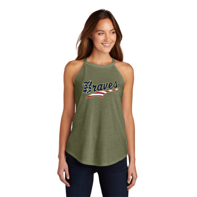 Braves Baseball Women's Perfect Tri Rocker Tank