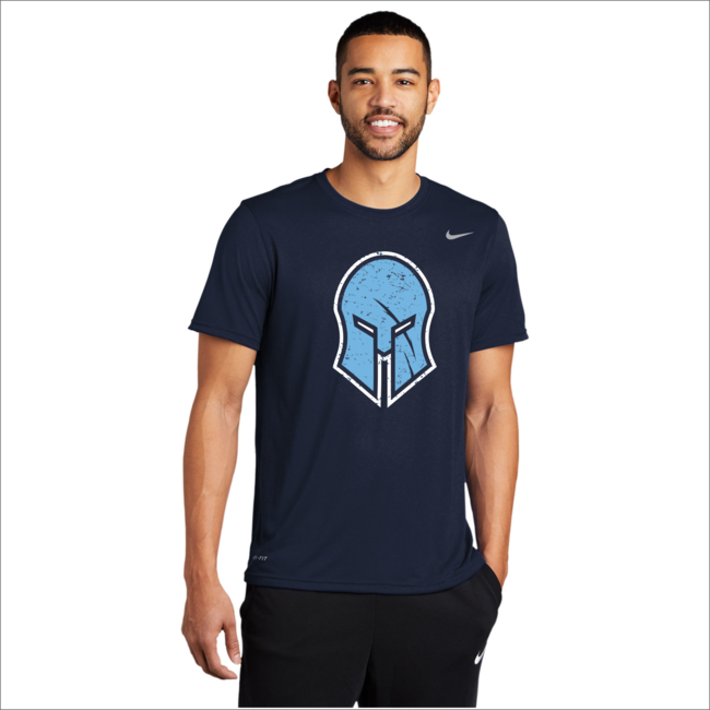 Sylmar Wrestling Spartan Distress logo Nike Legend Performance Tee