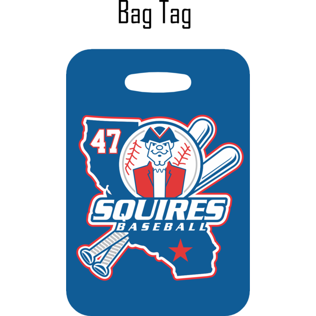Squires Baseball  Bag Tag
