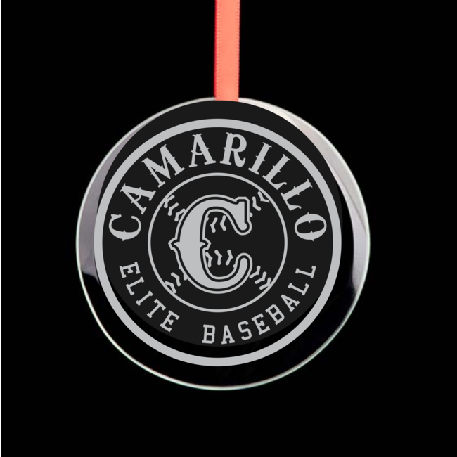 Camarillo Elite Laser Engraved Glass Ornament