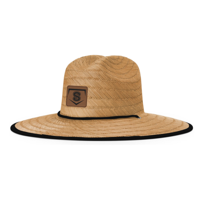 Sylmar Spartans Baseball Laser Patch Lined Waterman Straw Hat