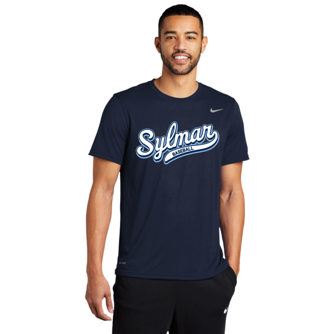 Sylmar Spartans Baseball Script Logo Nike Performance Shirt