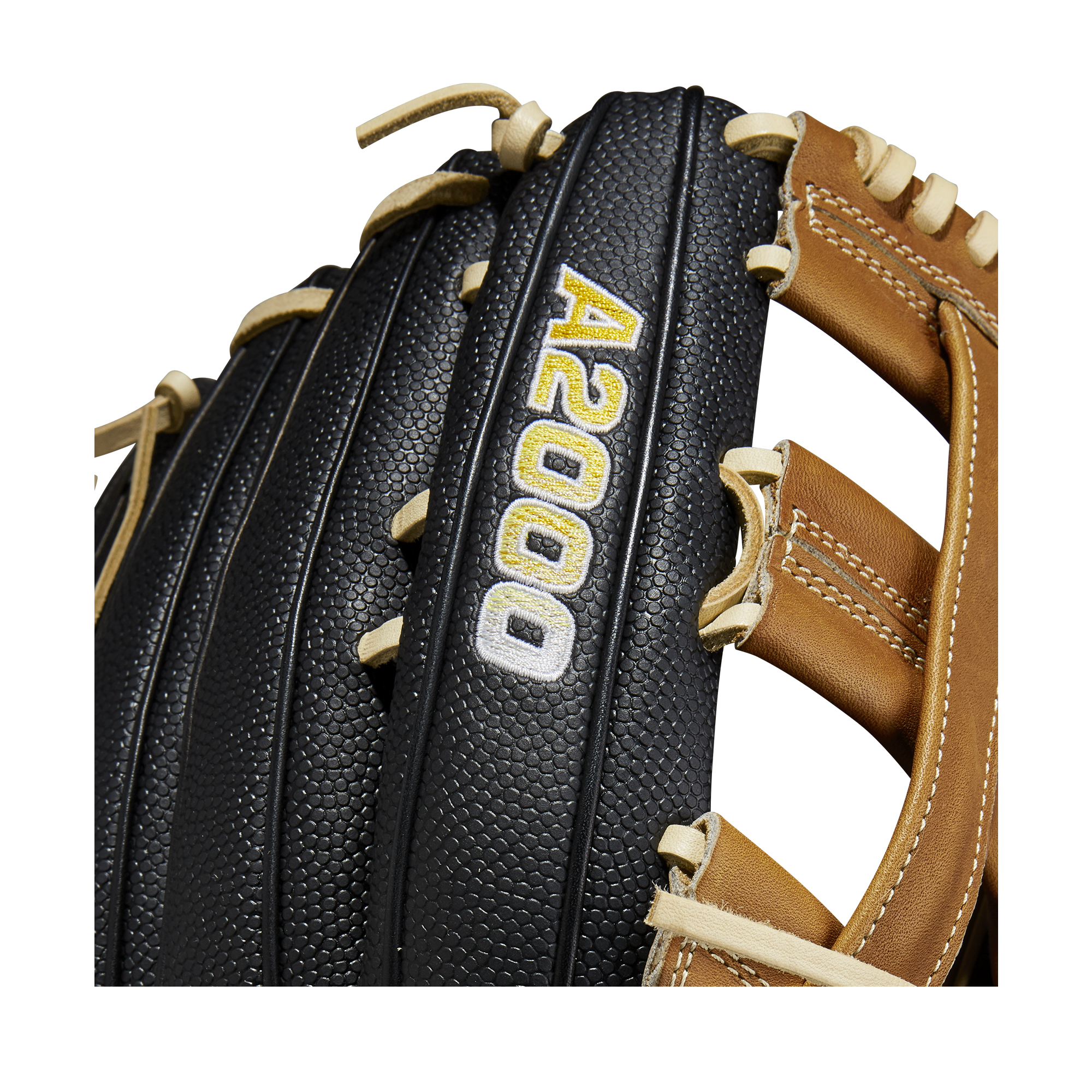 Wilson A2000 SuperSkin 12.75 Outfield Baseball Glove, Black, Leather