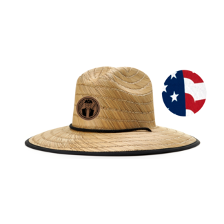Richardson Cap Squires Baseball Laser Patch Lined Waterman Straw Hat