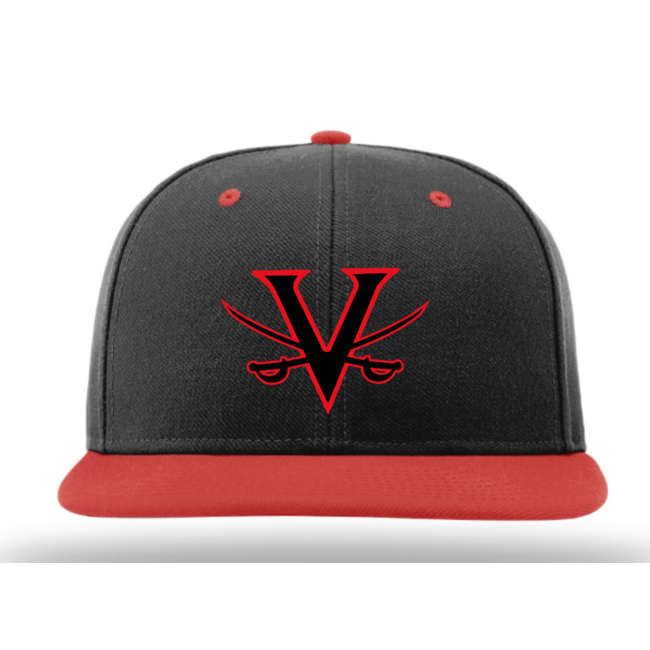 Verdugo Baseball Richardson Custom PTS65C Fitted Cap - Black/Red