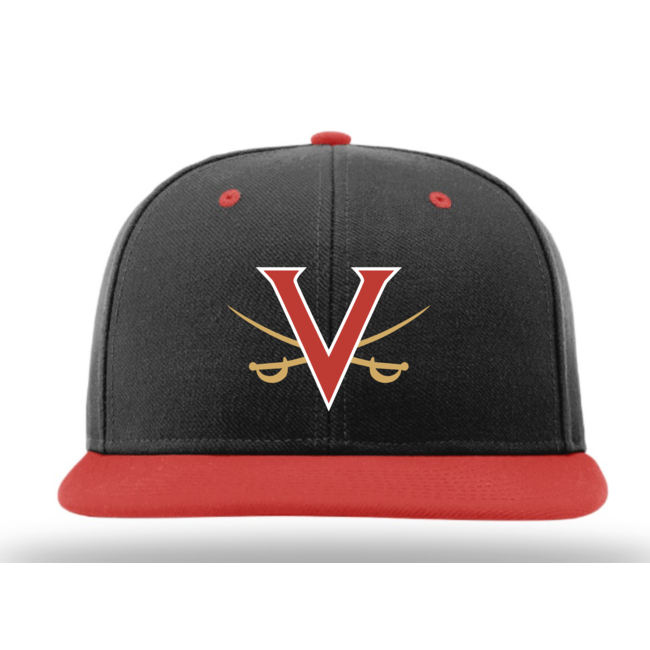Verdugo Baseball Spring '24 Richardson Custom PTS65C Fitted Cap - Red "V" Logo