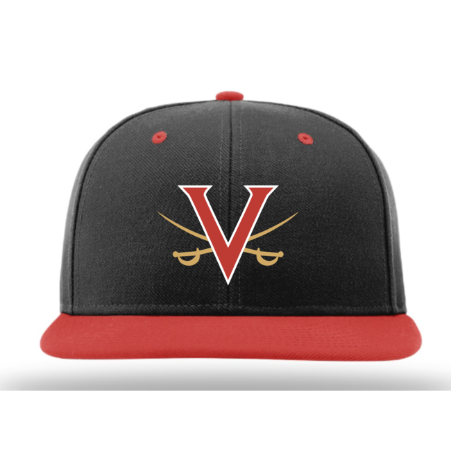 Verdugo Baseball Spring Richardson Custom PTS65C Fitted Cap - Red "V" Logo