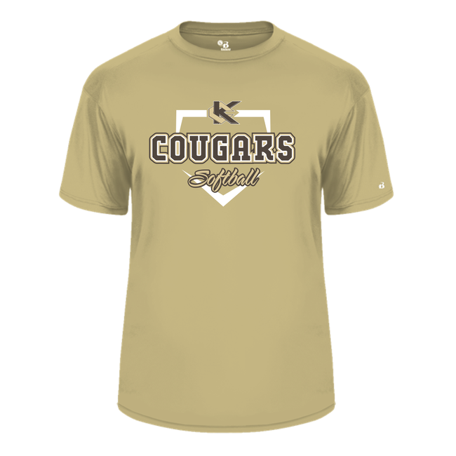 Kennedy Softball Performance Shirt with Plate Logo