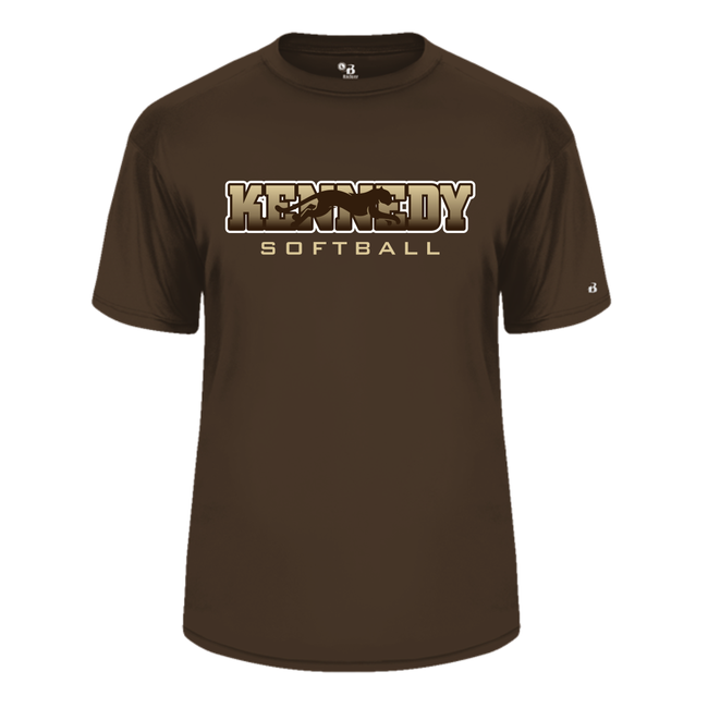 Kennedy Softball Performance Shirt with Cougar Logo