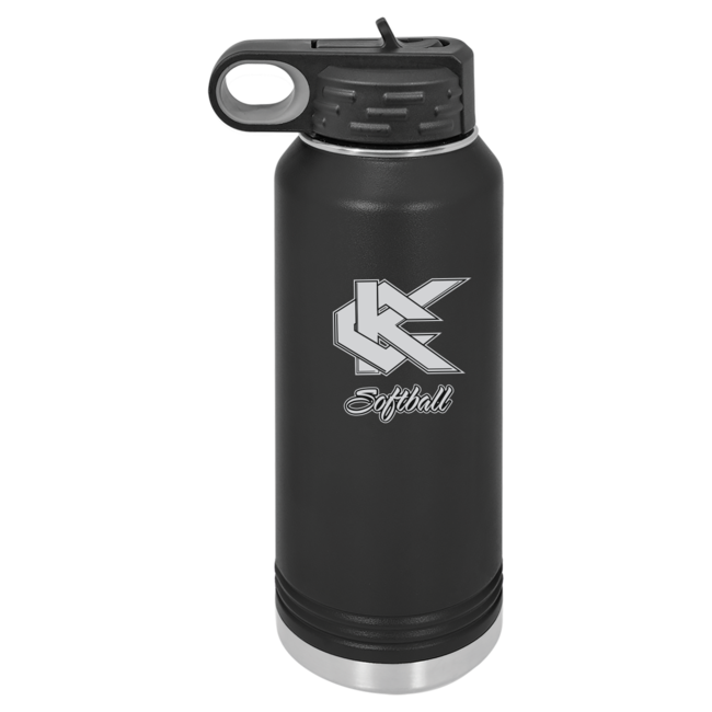 Kennedy Softball Laser Engraved Water Bottle