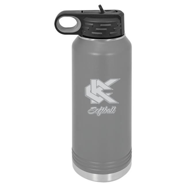 Kennedy Softball Laser Engraved Water Bottle