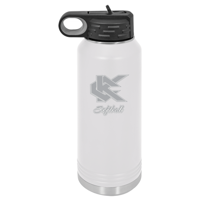 Kennedy Softball Laser Engraved Water Bottle
