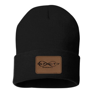 Infinity Baseball Foldover Beanie with Laser Patch