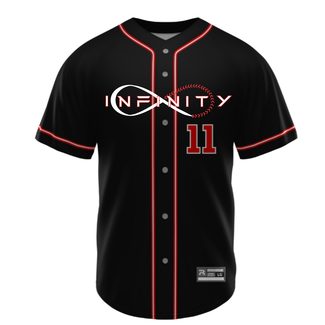 Richardson Cap Infinity Baseball Custom Sublimated Black Jersey