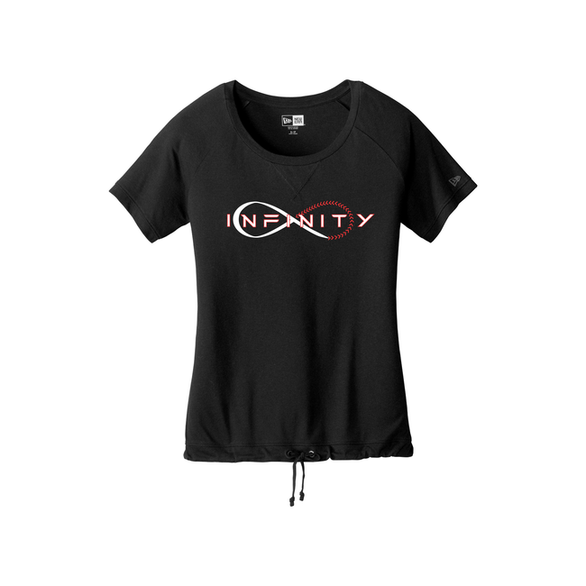 Infinity Baseball New Era Ladies Tri-Blend Performance Cinch Tee