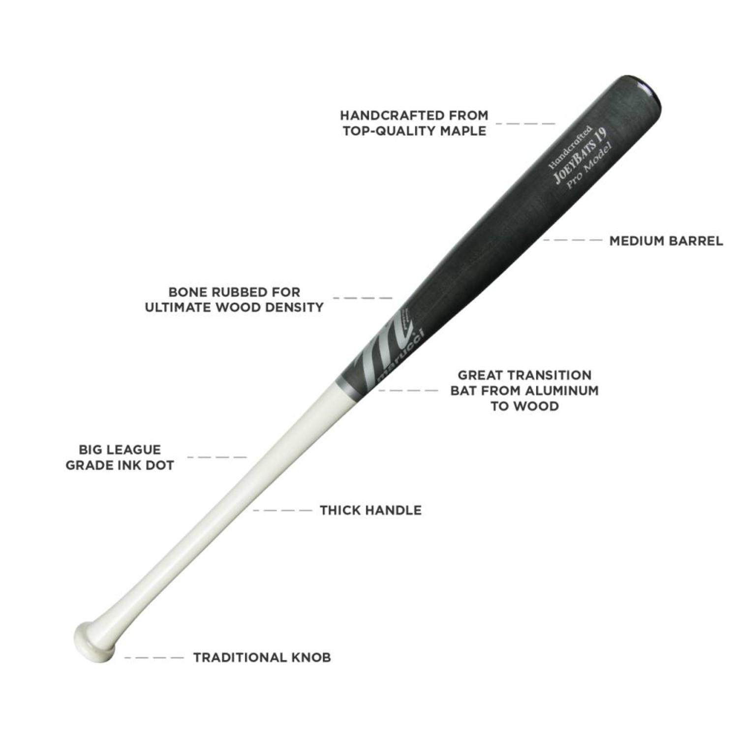 Marucci Joey Bats19 Pro Model Maple Wood Baseball Bat