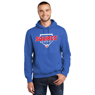 Port & Company Squires Baseball Essential Fleece Pullover Hooded Sweatshirt
