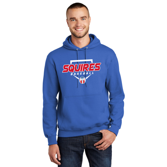 Squires Baseball Essential Fleece Pullover Hooded Sweatshirt