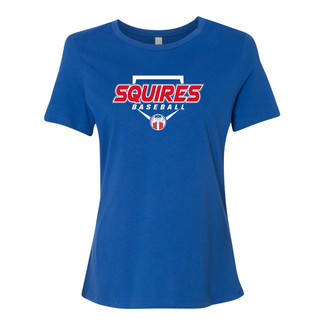 Squires Baseball Ladies Relaxed Crew Tee