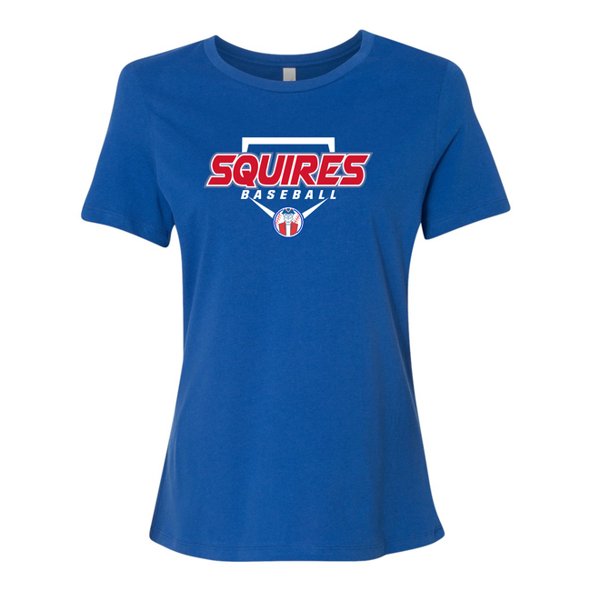 Squires Baseball Ladies Relaxed Crew Tee