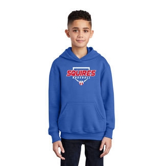 Port & Company Squires Baseball Youth Essential Fleece Pullover Hooded Sweatshirt