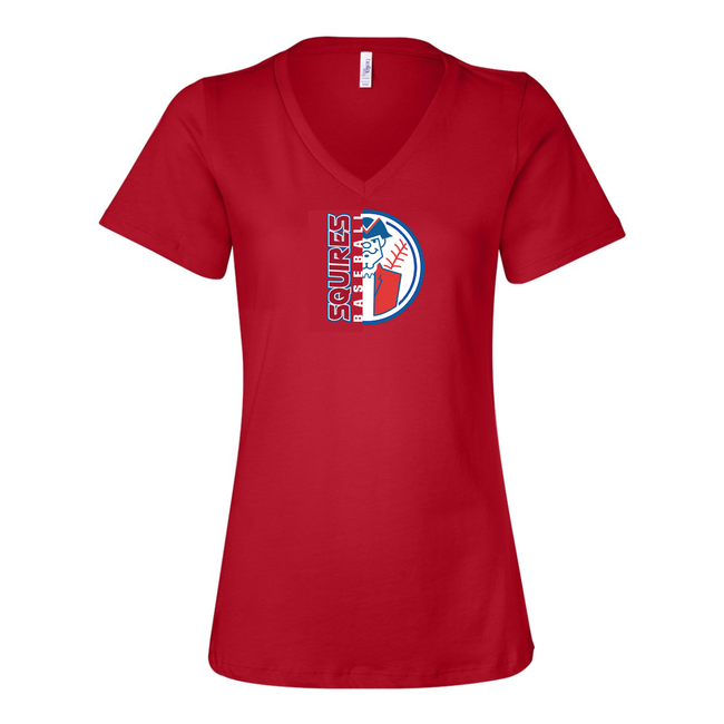 Squires Baseball Ladies Relaxed V-Neck Tee - 6405