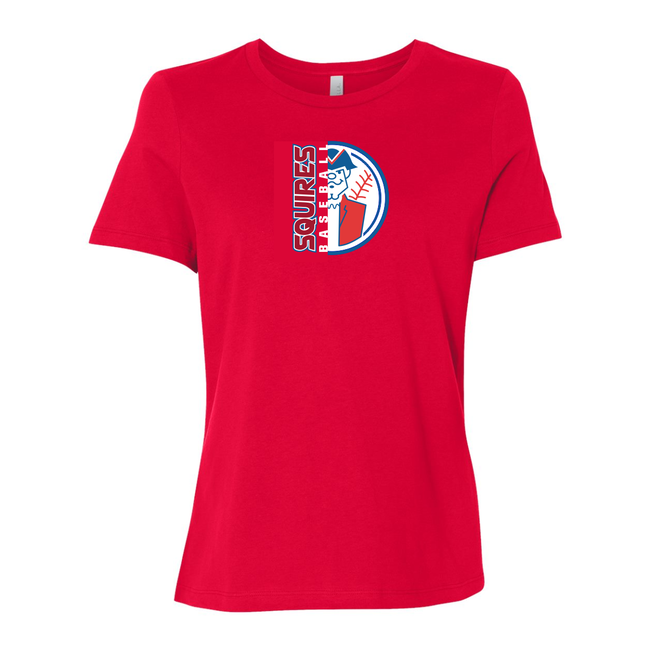 Squires Baseball Ladies Relaxed Crew Tee