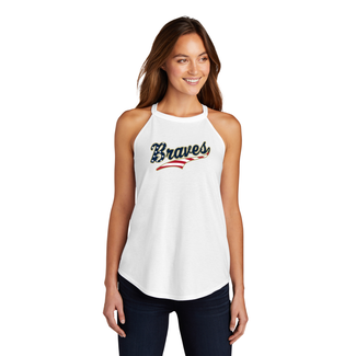District Braves Baseball Women's Perfect Tri Rocker Tank
