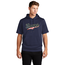 Braves Baseball Navy USA Fleece Short Sleeve Hoodie