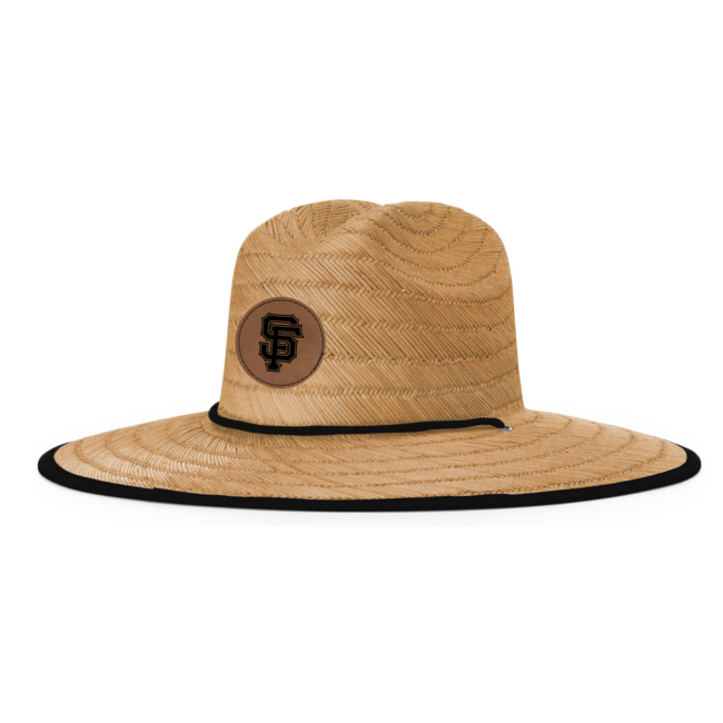 San Fernando Softball Laser Patch Lined Waterman Straw Hat