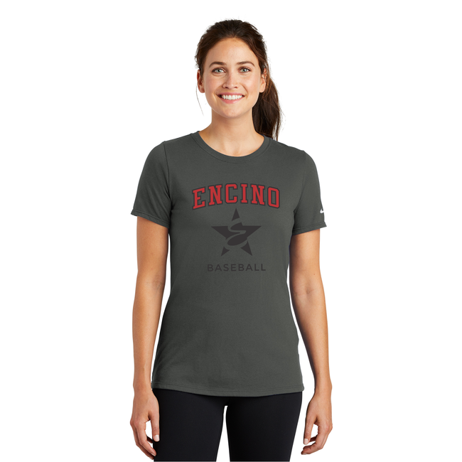 Encino Little League Nike Ladies Dri-FIT Cotton/Poly Scoop Neck Tee