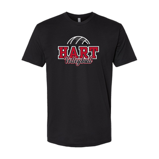 Next Level Hart Girl's Volleyball Cotton Tee - 3600 Black